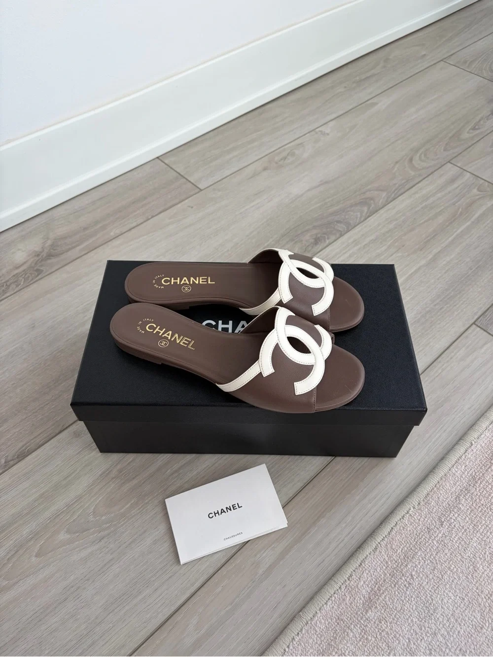 Chanel CC Slide Sandals